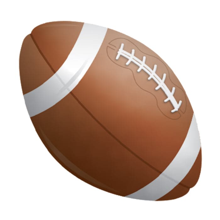 Football Temporary Tattoo 1.5 in x 1.5 in