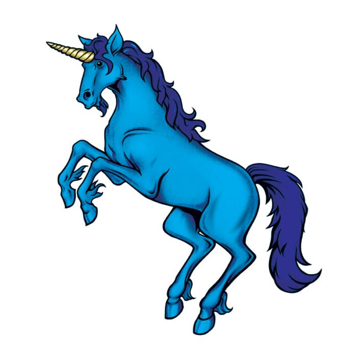 Unicorn Temporary Tattoo 2 in x 2 in