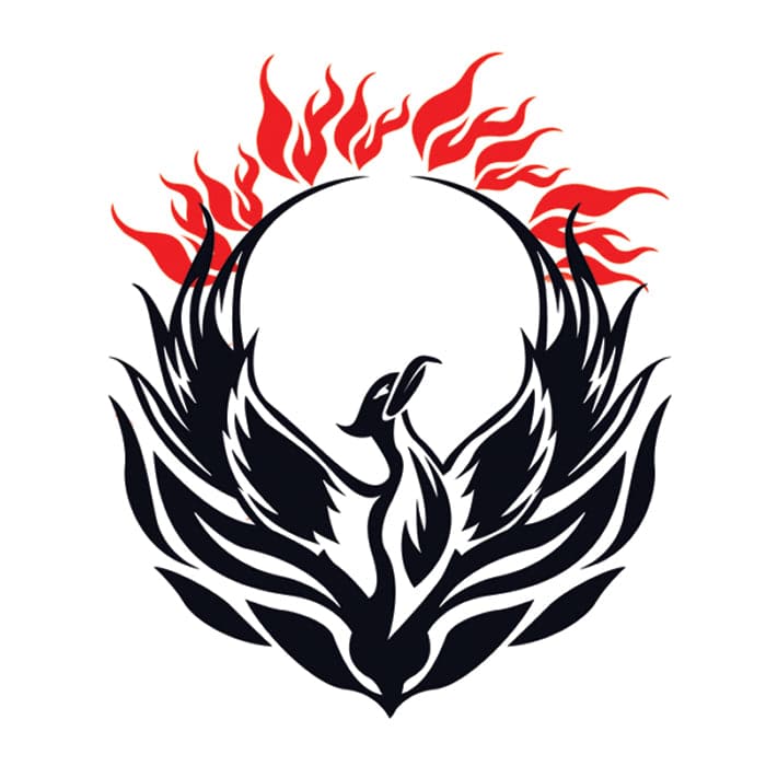 Phoenix Temporary Tattoo 2 in x 2 in
