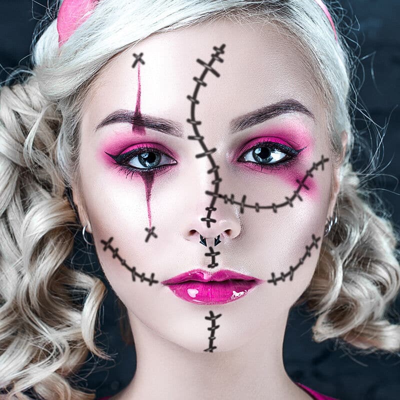Stitches Costume Tattoo