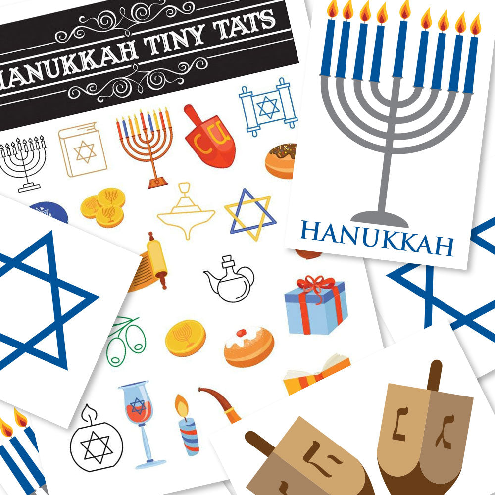 Hanukkah  Temporary Tattoos
