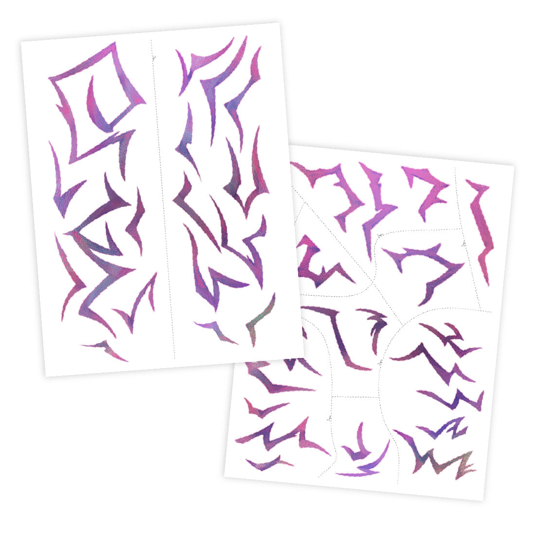 K-Pop Marking Costume Metallic Temporary Tattoos