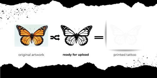 semi permanent tattoo artwork converter