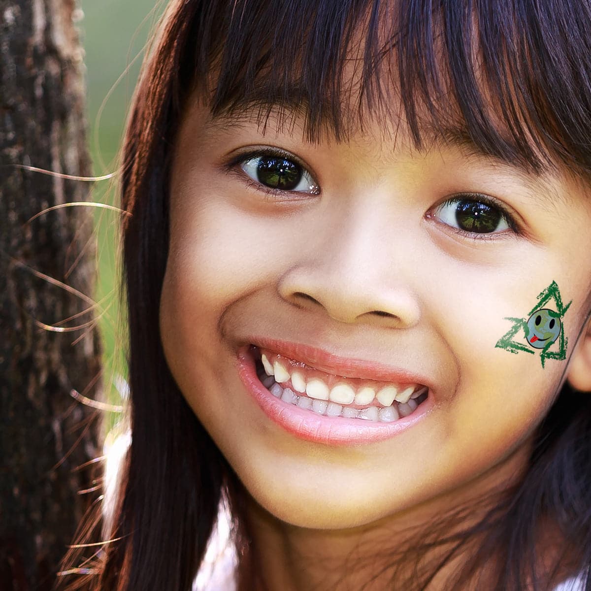 sketch recycle earth temporary tattoo