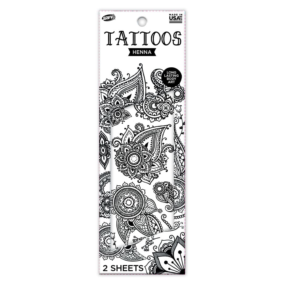 Henna Flash Tattoo Pouch by Savvi