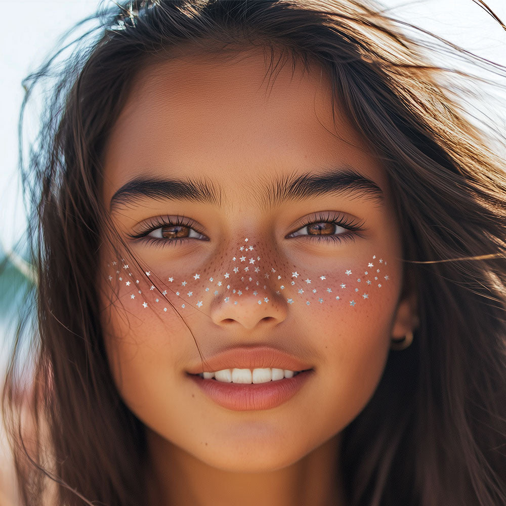 Night and Day Freckle Temporary Tattoos Party Pack 6 Tattoos Assortment