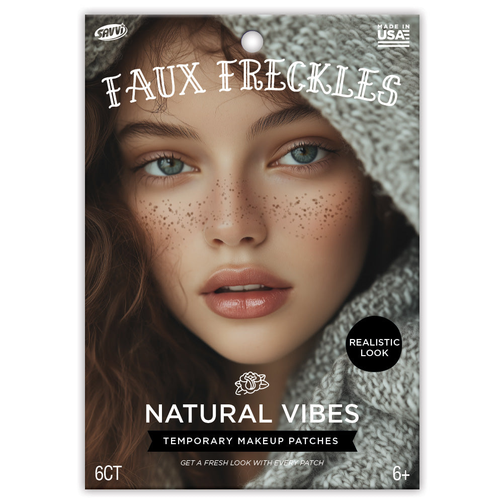 Natural Vibes Freckle Temporary Tattoos  Party Pack 6 Tattoos Assortment
