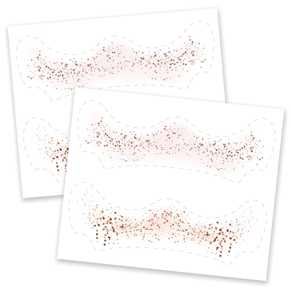 Natural Vibes Freckle Temporary Tattoos Party Pack 6 Tattoos Assortment
